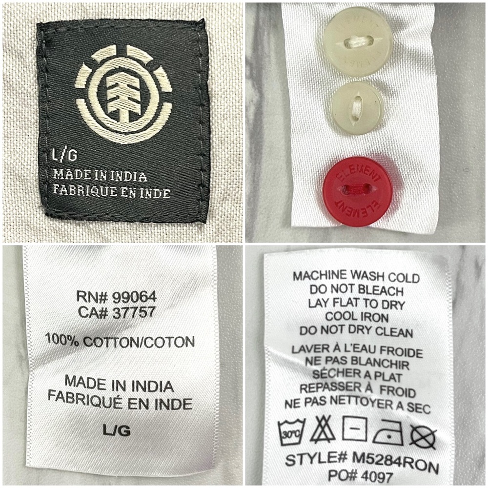 Element- Light Blue Chambray Button Down Shirt Si… - image 7